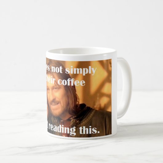 Een ervan is niet eenvoudig koffiemok (Voorkant rechts)