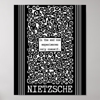 Eén ERVARINGEN die alleen op zichzelf worden genoe Poster
