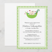 Een erwt in de Pod-uitnodiging Kaart (Voorkant / Achterkant)