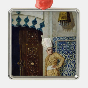 Een eunuch voor de deur van de harem metalen ornament