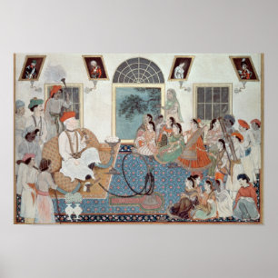 Een Europeaan, waarschijnlijk Sir David Ochterlony Poster