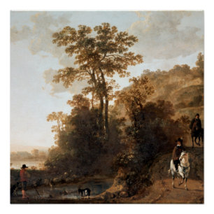 Een Evening Ride nabij de Aelbert Cuyp-Poster Perfect Poster