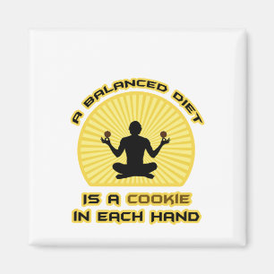 Een evenwichtig dieet is een koekje in elke hand magneet