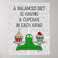 Een evenwichtige diet-illustratie