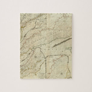 Een exacte kaart van de rivier de St Lawrence Legpuzzel