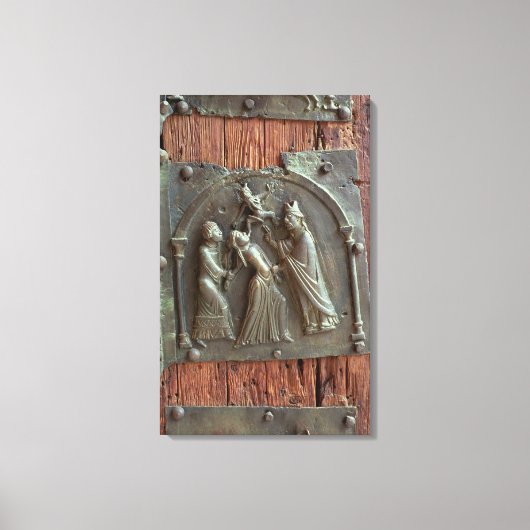 Een exorcisme, paneel van de rechterdeur, 12e canvas afdruk (Voorkant)