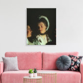 Een experiment op een vogel in de luchtpomp, 1768 canvas afdruk (Insitu (Woonkamer))