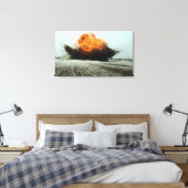 Een explosie brak uit canvas afdruk (Insitu (Slaapkamer))