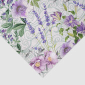 Een explosie van wilde bloemen - de Paarse editie Tissuepapier (Detail)