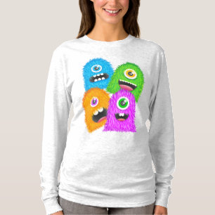 Eén eyed Fuzzy Monsters T-shirt