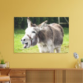 Een ezel canvas afdruk (Insitu (Woonkamer))