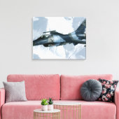 Een F-16-compressor Canvas Afdruk (Insitu (Woonkamer))