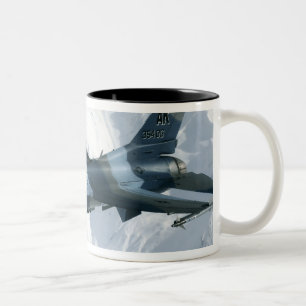 Een F-16-compressor Tweekleurige Koffiemok