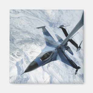 Een F-16-geluiddemper bevindt zich in de contactpo Magneet