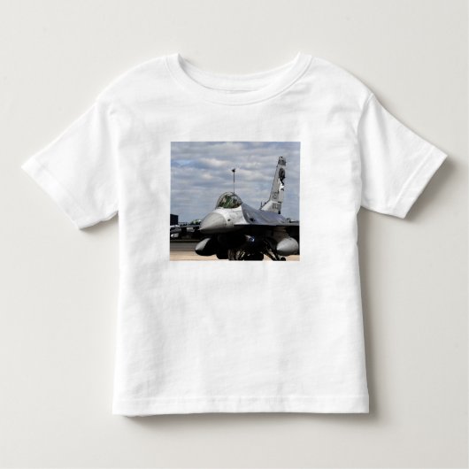 Een F-16-strijder tegen valk Kinder Shirts (Voorkant)