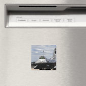 Een F-16-strijder tegen valk Magneet (Insitu (Vaatwasser))