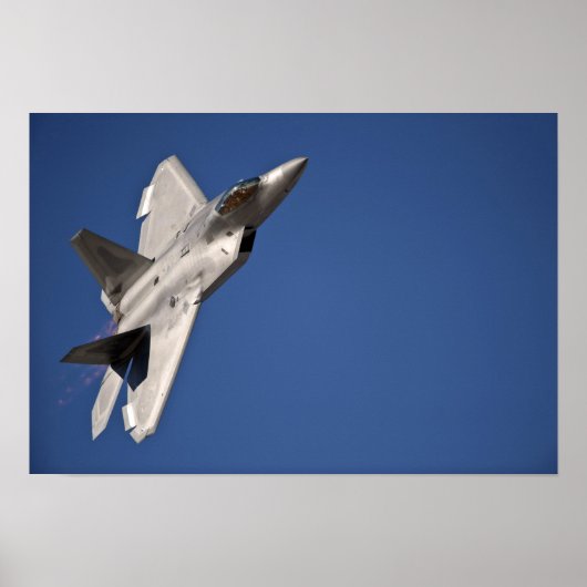 Een F-22 Raptor-vliegtuig Poster (Voorkant)