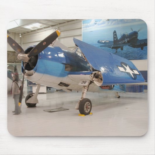 Een F-6F Hellcat jachtvliegtuig uit de Tweede Were Muismat (Voorkant)