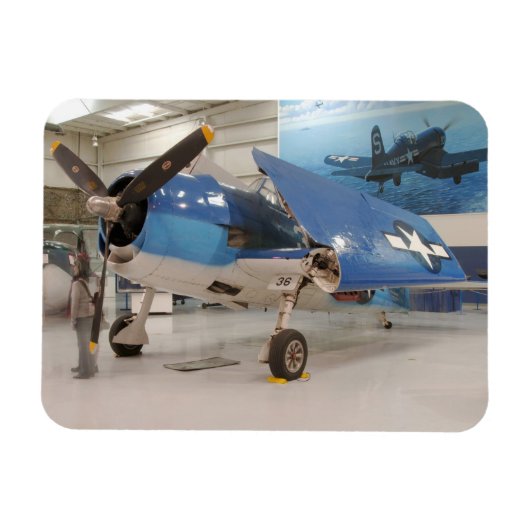 Een F-6F Hellcat-vliegtuig uit de Tweede Wereldoor Magneet (Horizontaal)