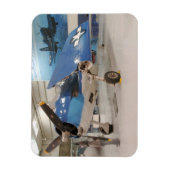 Een F-6F Hellcat-vliegtuig uit de Tweede Wereldoor Magneet (Verticaal)