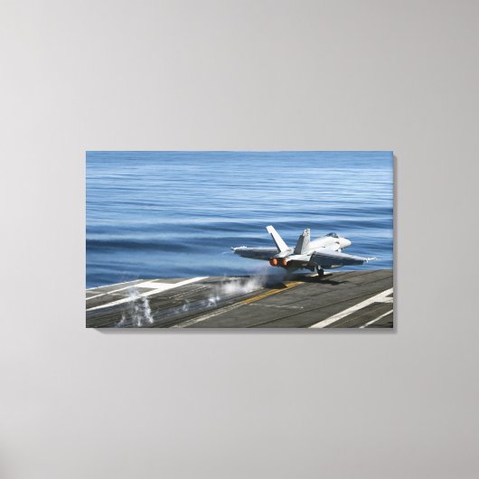 Een F/A-18E Super Hornet Canvas Afdruk (Voorkant)