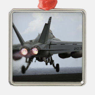 Een F/A-18E Super Hornet-draagraketten Metalen Ornament