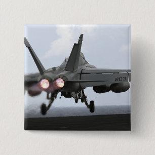 Een F/A-18E Super Hornet-draagraketten Vierkante Button 5,1 Cm