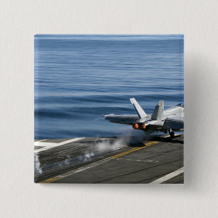 Een F/A-18E Super Hornet Vierkante Button 5,1 Cm