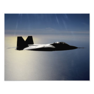 Een F/A-22 Raptor vliegt een opleidingsmissie 2 Foto Afdruk