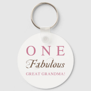 Eén Fabulous Great Grandma Gifts Sleutelhanger