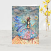 Een Faerie Queen-illustratie van Molly Harrison Ar Kaart (Gele Bloem)