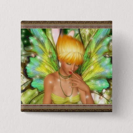 Een Faerie's Amusement Vierkante Button 5,1 Cm (Voorkant)