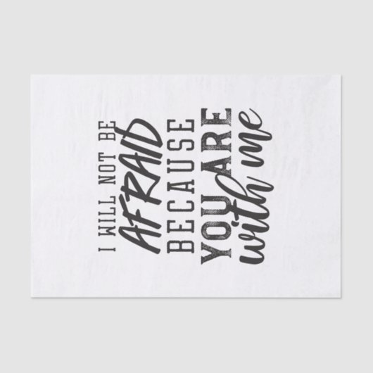 Een Faith-gebaseerde herinnering: Vertrouwen in de Tissuepapier (Voorkant)