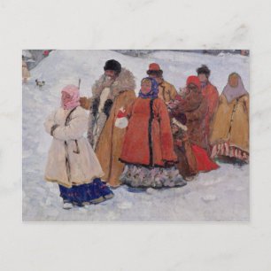 Een familie, 1909 briefkaart