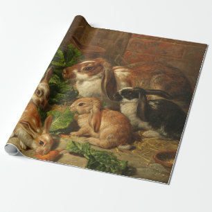 Een familie van konijnen door Alfred Richardson Ba Cadeaupapier