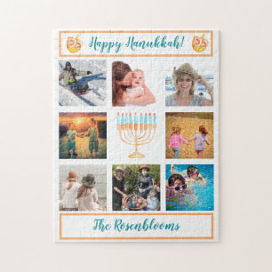 Een familiefoto Collage Hanukkah Gift Keepomwille Legpuzzel