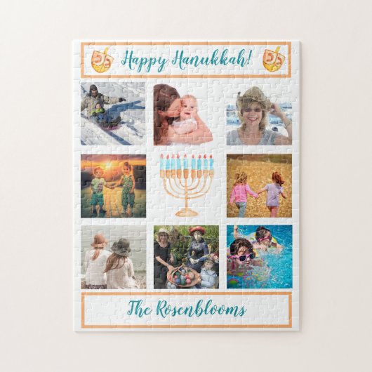 Een familiefoto Collage Hanukkah Gift Keepomwille  Legpuzzel (Verticaal)