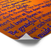 Een favoriet RUMI-gedicht Poster (Hoek)