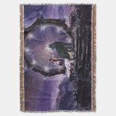 Een fee en een donkere wolf deken (Voorkant Verticaal)