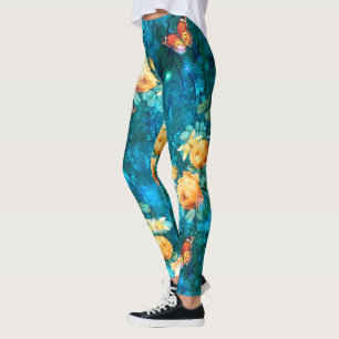 Een fee in de tuin serie ontwerp 11  leggings