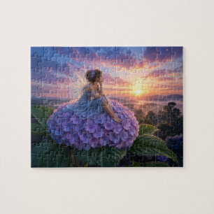 Een fee verwelkomt de dageraad legpuzzel