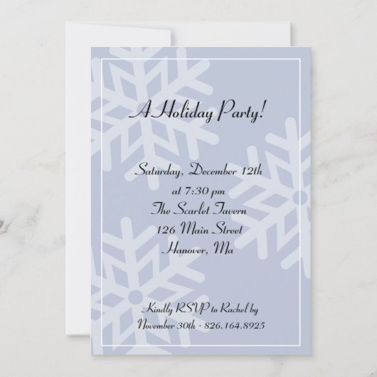 Een feestdag. kaart (Voorkant)