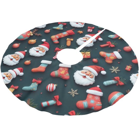 Een feestelijk tapijt en kerstsfeer kerstboom rok (Gekanteld)