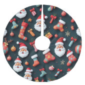 Een feestelijk tapijt en kerstsfeer kerstboom rok (Voorkant)