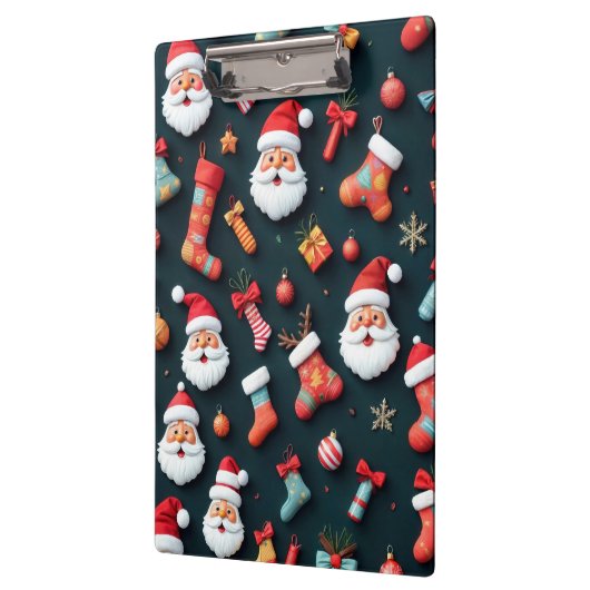 Een feestelijk tapijt en kerstsfeer klembord (Links)