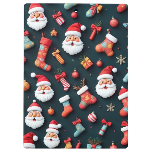 Een feestelijk tapijt en kerstsfeer klembord (Achterkant)