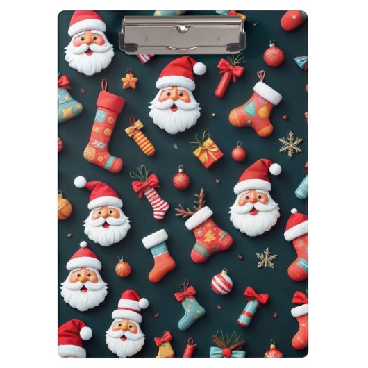 Een feestelijk tapijt en kerstsfeer klembord (Voorkant)