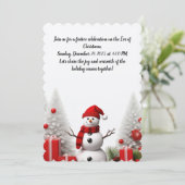 Een feestelijke kerstavond kaart (Staand voorkant)