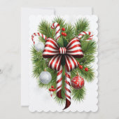 Een feestelijke kerstavond kaart (Achterkant)