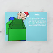 Een feestgrap feestdagen kaart (Binnen)